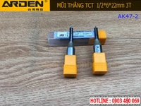 Mũi Router ARDEN TCT 1/2*6*22mm Khứa 3 cạnh Mũi Router ARDEN TCT 1/2*6*22mm Khứa 3 cạnh