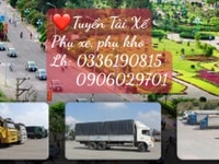 Cần ngay đội ngũ bốc xếp đi lơ xe và Tài xế( được đào tạo thêm ) Cần ngay đội ngũ bốc xếp đi lơ xe và Tài xế( được đào tạo thêm )