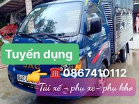 Tuyển lao động 2021 tai tra vinh - tài xế , lơ xe, phụ kho bốc xếp Tuyển lao động 2021 tai tra vinh - tài xế , lơ xe, phụ kho bốc xếp