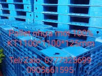 Pallet nhựa xanh mới 1100*1100*120 Pallet nhựa xanh mới 1100*1100*120