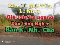Bán đất mặt tiền đường nhựa giá 35tr/1m ngang Bán đất mặt tiền đường nhựa giá 35tr/1m ngang