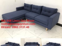 Bộ ghế sofa góc L đẹp hiện đại xanh dương đen | Nội thất Linco QN BĐ Bộ ghế sofa góc L đẹp hiện đại xanh dương đen | Nội thất Linco QN BĐ