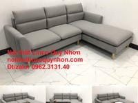 Bộ ghế sofa góc L xám ghi trắng phòng khách hiện đại | Nội thất Linco Bộ ghế sofa góc L xám ghi trắng phòng khách hiện đại | Nội thất Linco