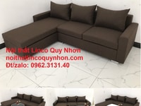 Bộ ghế sofa góc L Nâu cafe giá rẻ đẹp ở tại Linco Quy Nhơn Bình Định Bộ ghế sofa góc L Nâu cafe giá rẻ đẹp ở tại Linco Quy Nhơn Bình Định