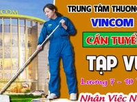 Tuyển 5 Nhân Viên Nam Nữ Tạp Vụ