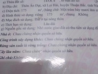 Cần bán đất thổ cư ngay trung tâm hành chính huyện thuận bắc Cần bán đất thổ cư ngay trung tâm hành chính huyện thuận bắc