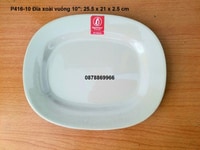 Đĩa xoài vuông 10 Stone color (đá Nâu) Đĩa xoài vuông 10 Stone color (đá Nâu)