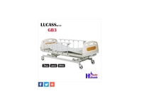 Giường bệnh nhân 3 tay quay Lucass GB3 tặng đệm Giường bệnh nhân 3 tay quay Lucass GB3 tặng đệm