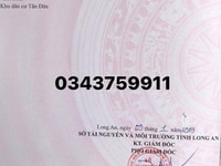 Cần ra đi rấp ô đất mặt tiền đường 12m gần KDC Tân Đức giá 1.3 tỷ, SHR Cần ra đi rấp ô đất mặt tiền đường 12m gần KDC Tân Đức giá 1.3 tỷ, SHR