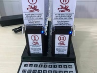 Thiết bị báo rung tự phục vụ cho các mô hình trà sữa - trà chanh Thiết bị báo rung tự phục vụ cho các mô hình trà sữa - trà chanh