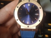 Đồng hồ Hublot Classic Fusion Blue Rose Gold Replica 1:1 Đồng hồ Hublot Classic Fusion Blue Rose Gold Replica 1:1