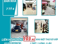 Bán nhà siêu to 103 m2, ngay khu VIP biệt thự Gò Vấp, giá chỉ 7 tỷ 4 Bán nhà siêu to 103 m2, ngay khu VIP biệt thự Gò Vấp, giá chỉ 7 tỷ 4