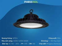 Đèn highbay 150W phbss150L Paragon 6500K Đèn highbay 150W phbss150L Paragon 6500K