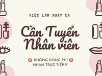 Việc làm parttime - tuyển nhân viên bán hàng tại Quận Gò Vấp Việc làm parttime - tuyển nhân viên bán hàng tại Quận Gò Vấp
