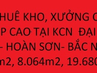 Cho thuê kho, xưởng công nghiệp cao KCN Đại Đồng, Hoàn Sơn, Bắc Ninh Cho thuê kho, xưởng công nghiệp cao KCN Đại Đồng, Hoàn Sơn, Bắc Ninh
