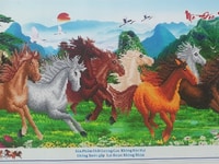 Tranh đính đá Mã đáo thành công Tranh đính đá Mã đáo thành công