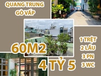 Bán nhà Quang Trung, Gò Vấp 60m2, chỉ 4 tỷ 5. Bán nhà Quang Trung, Gò Vấp 60m2, chỉ 4 tỷ 5.
