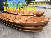 Thuyền gỗ 3m đẹp chèo tay, hái sen, câu cá, trưng bày Thuyền gỗ 3m đẹp chèo tay, hái sen, câu cá, trưng bày