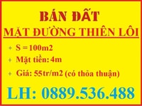 Chuyển nhượng lô đất mặt đường Thiên Lôi, vị trí tiềm năng Chuyển nhượng lô đất mặt đường Thiên Lôi, vị trí tiềm năng