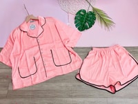 Bộ mặc nhà Pijama đùi áo cánh dơi Lụa Mango cao cấp Bộ mặc nhà Pijama đùi áo cánh dơi Lụa Mango cao cấp