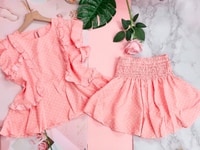 Set dạo phố Voan Lụa, quần giả váy phong cách dễ thương Set dạo phố Voan Lụa, quần giả váy phong cách dễ thương