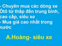 Chuyên mua các dòng xe Ôtô từ thấp đến trung bình, cao cấp, siêu xe Chuyên mua các dòng xe Ôtô từ thấp đến trung bình, cao cấp, siêu xe