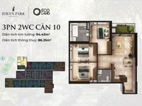 Cần vốn kinh doanh nên em CẮT LỖ nhượng lại căn 3PN,2VS tòa HAVEN PARK Cần vốn kinh doanh nên em CẮT LỖ nhượng lại căn 3PN,2VS tòa HAVEN PARK