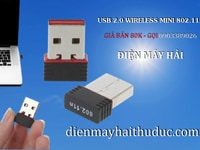 USB thu Wifi Mini 802.11N giúp Máy tính bàn nhận mạng không dây USB thu Wifi Mini 802.11N giúp Máy tính bàn nhận mạng không dây
