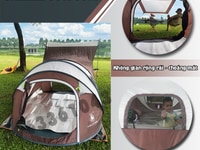 Lều tự bật dành cho 3-4 người Gazelle Outdoors GL1262 với thiết kế Lều tự bật dành cho 3-4 người Gazelle Outdoors GL1262 với thiết kế