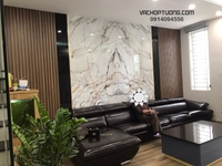 Thiết kế và thi công vách ốp tường nhựa vân gỗ nano Thiết kế và thi công vách ốp tường nhựa vân gỗ nano