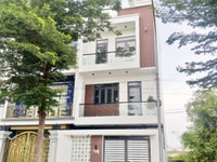 Nhà phố mặt tiền 1 trệt, 2 lầu gần chợ Bình Chánh, đường Đinh Đức Thi Nhà phố mặt tiền 1 trệt, 2 lầu gần chợ Bình Chánh, đường Đinh Đức Thi