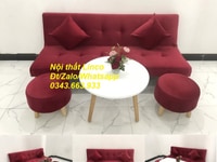 Bộ bàn ghế sofa bed giường 1m7 màu đỏ đô đậm rẻ đẹp ở tại ở Quận 1 HCM Bộ bàn ghế sofa bed giường 1m7 màu đỏ đô đậm rẻ đẹp ở tại ở Quận 1 HCM