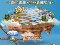 Chỉ với 350 triệu sở hữu đất nền có sổ đỏ trung tâm phố Giác -Hưng Yên Chỉ với 350 triệu sở hữu đất nền có sổ đỏ trung tâm phố Giác -Hưng Yên