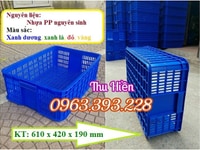 Sọt nhựa rỗng công nghiệp, Sọt nhựa cao 19, sọt nhựa HS009 Sọt nhựa rỗng công nghiệp, Sọt nhựa cao 19, sọt nhựa HS009