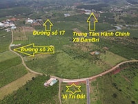 Hơn 300m2 ngay khu hành chính mới xã ĐamBri giá từ 1ty2/nền Hơn 300m2 ngay khu hành chính mới xã ĐamBri giá từ 1ty2/nền