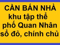 Bán nhà tập thể phố Quan Nhân- Q.Thanh Xuân, sổ đỏ, chính chủ