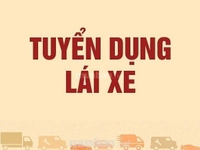 Cần tuyển lái xe tải 2,4 tấn bằng B2 đi làm ngay