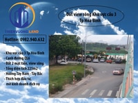Gia đình cần bán mảnh đất 2 mặt tiền view sông - Tp Hòa Bình Gia đình cần bán mảnh đất 2 mặt tiền view sông - Tp Hòa Bình