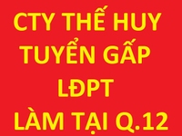 Cty TNHH Thế Huy Quận 12 tuyển lao động phổ thông, nam đứng máy cắt