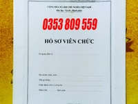 Bán vỏ màu trắng hồ sơ viên chức mẫu HS09a-VC/BNV Bán vỏ màu trắng hồ sơ viên chức mẫu HS09a-VC/BNV