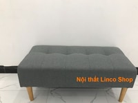 Ghế đôn chữ nhật màu xám đen vải bố giá rẻ tại Bình Phước Ghế đôn chữ nhật màu xám đen vải bố giá rẻ tại Bình Phước