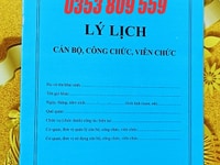 Bán quyển lý lịch cán bộ, công chức, viên chức 2007 Bán quyển lý lịch cán bộ, công chức, viên chức 2007
