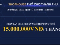 Bán shophouse phố chợ Thạnh Phú giá chỉ 11.5tr/m2 vào ở, KD ngay Bán shophouse phố chợ Thạnh Phú giá chỉ 11.5tr/m2 vào ở, KD ngay