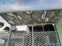 Không gian hiện đại với mái hiên sắt cnc, mái đón hoa văn cnc đẹp lung Không gian hiện đại với mái hiên sắt cnc, mái đón hoa văn cnc đẹp lung