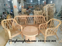Bàn ghế sofa mây tự nhiên hiện đại Bàn ghế sofa mây tự nhiên hiện đại