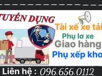💥Tuyển nhân viên: phụ xe giao hàng và phụ kho xếp hàng 💥Tuyển nhân viên: phụ xe giao hàng và phụ kho xếp hàng