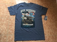 Áo thun xách tay USS MID WAY nam Áo thun xách tay USS MID WAY nam