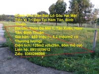 Chính Chủ Cần Bán Lô Góc Hai Mặt Tiền Vị Trí Đẹp Tại Hàm Tân Chính Chủ Cần Bán Lô Góc Hai Mặt Tiền Vị Trí Đẹp Tại Hàm Tân