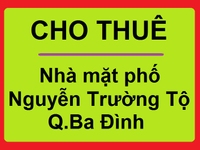 Cho thuê nhà mặt phố 39 Nguyễn Trường Tộ, quận Ba Đình, Hà Nội