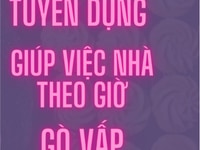 Tuyển Nữ Giúp Việc Theo Giờ Tại Quận Gò Vấp Tuyển Nữ Giúp Việc Theo Giờ Tại Quận Gò Vấp